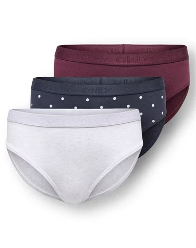 Kids Only - KOGLola 3-Pack Logo Undertøj - Fig